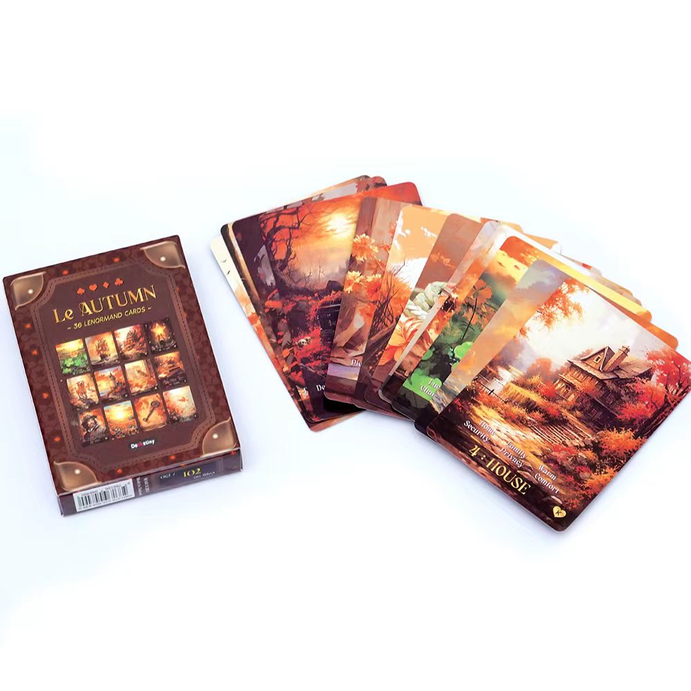 Tarot Cards Deck With Guidebook - Lenormand 타로 덱 Le Autumn Collection