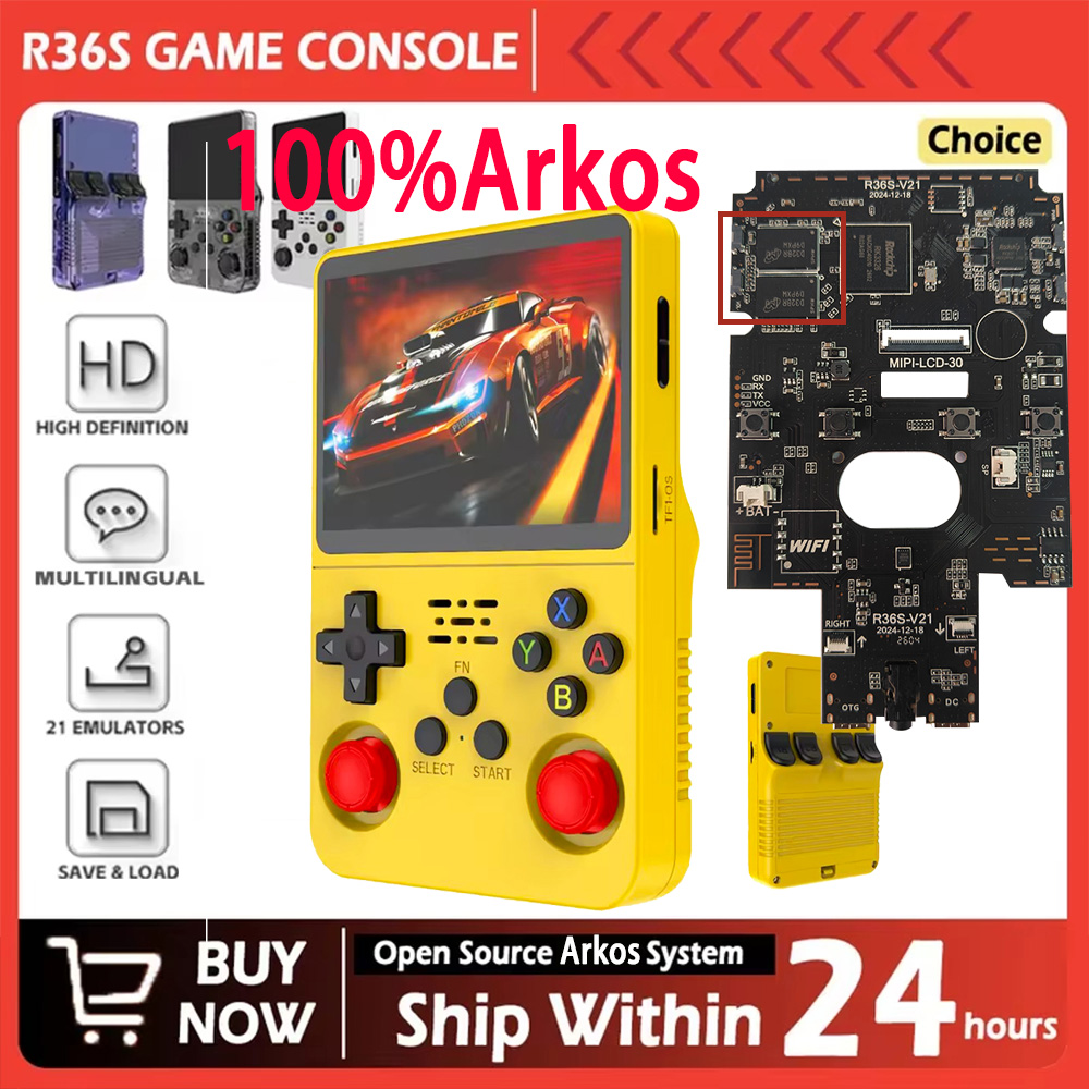R36S, 100% 정품 아르코스 시스템 레트로 게임  - Retro Handheld Game Console R36S 리뷰 및 가격