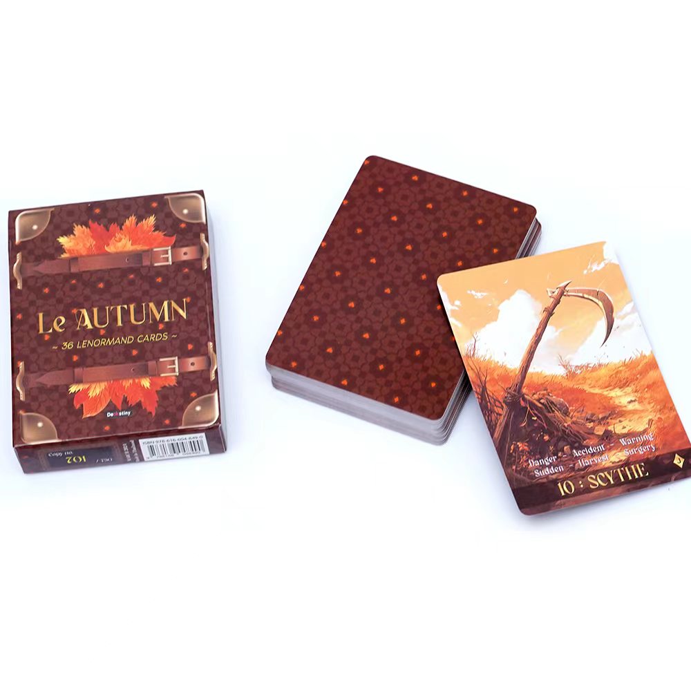 Lenormand 타로 덱 Le Autumn Colle - Tarot Cards Deck With Guidebook 리뷰 및 가격