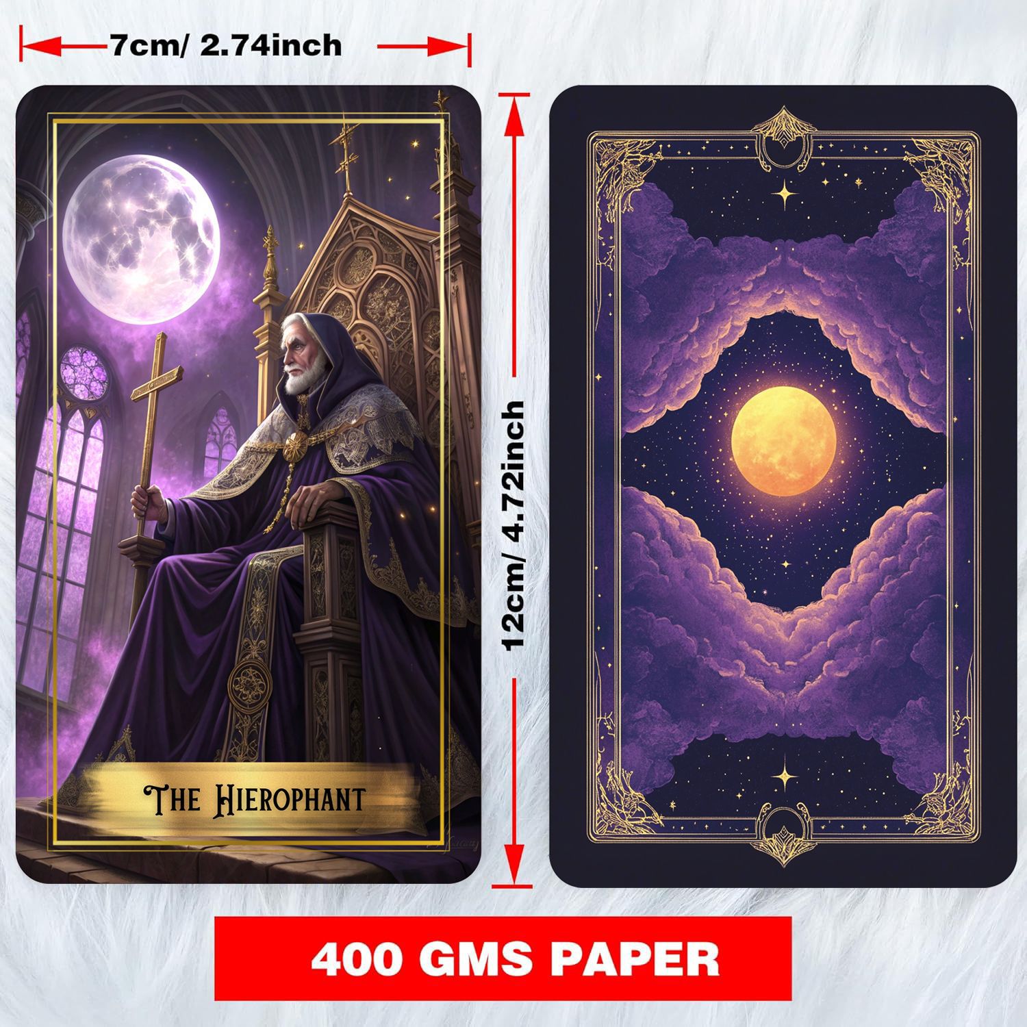 퍼플 문 타로 카드 덱(가이드북 포함), 78개 다크  - Tarot Cards Deck With Guidebook 리뷰 및 가격